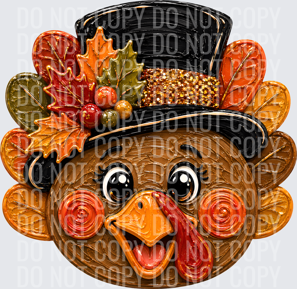 TURKEY FAUX PAINTED