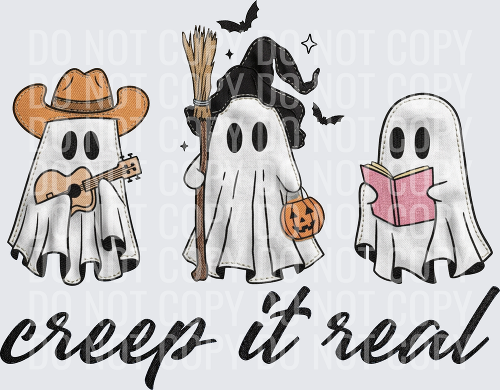 creep it real ghosties faux emb hwds