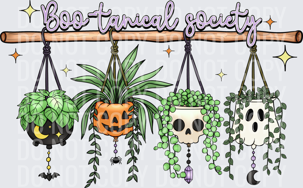 Boo tanical society Halloween plants