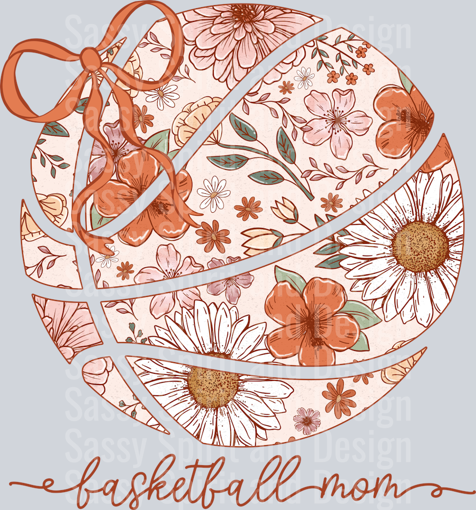 Basketball Mom Coquette Floral