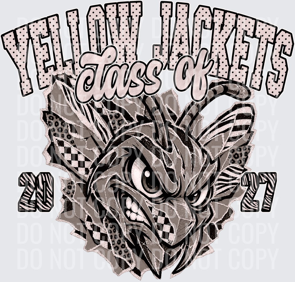 KayndiDesigns 10.26 Class of 2027 Neutral Yellow Jackets 2