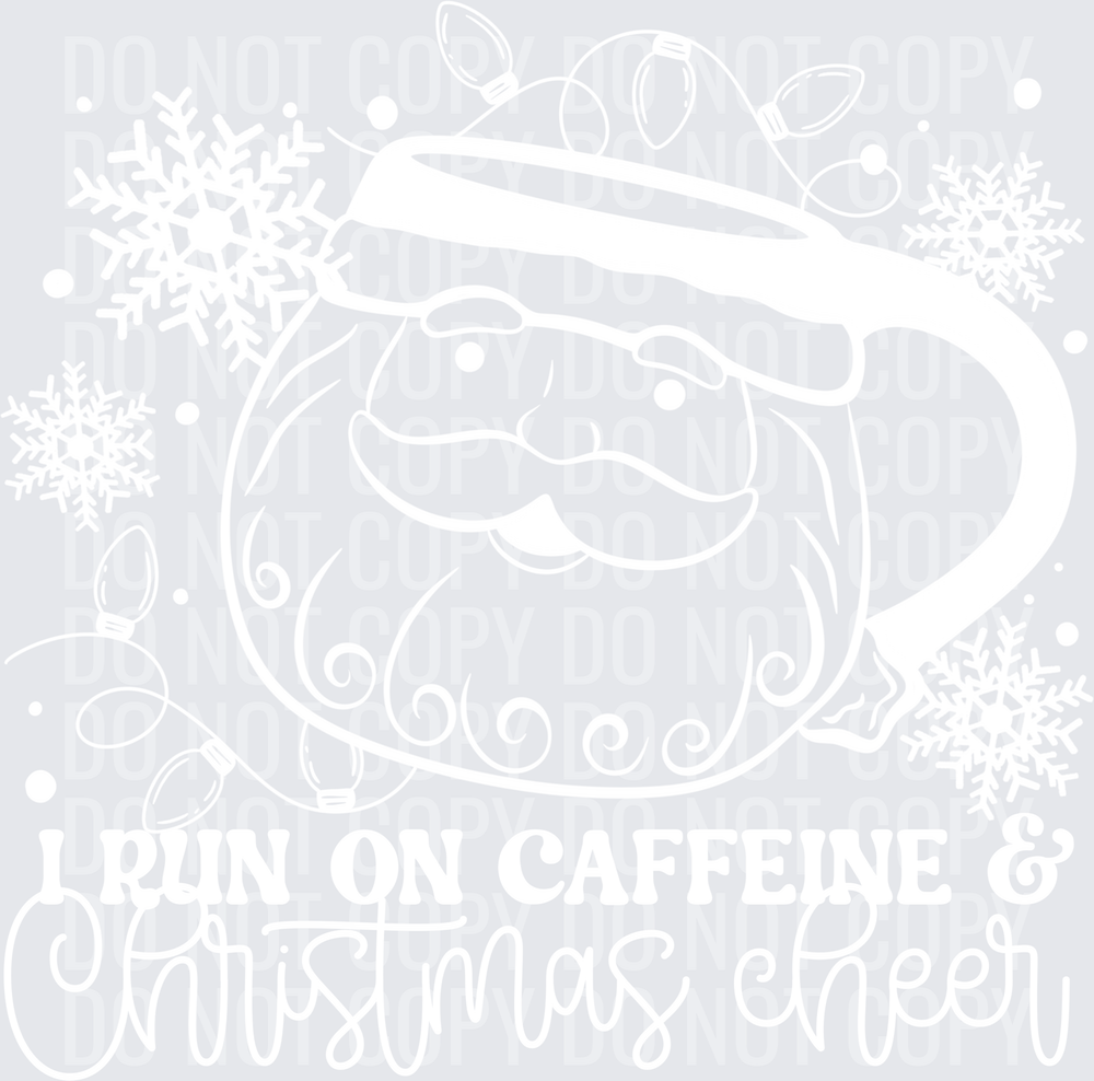 SCG.IRunOnCaffeineAndChristmasCheer.White