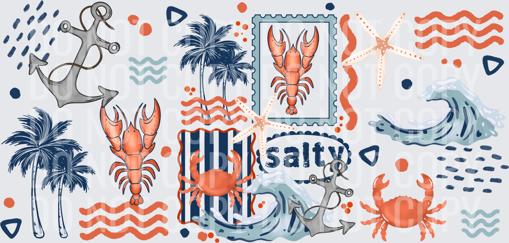 salty crab 16oz glass wrap
