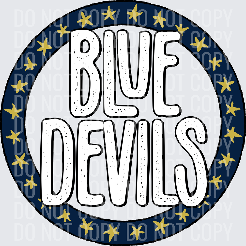 BlueDevilsStarCircleNavyVegasGold