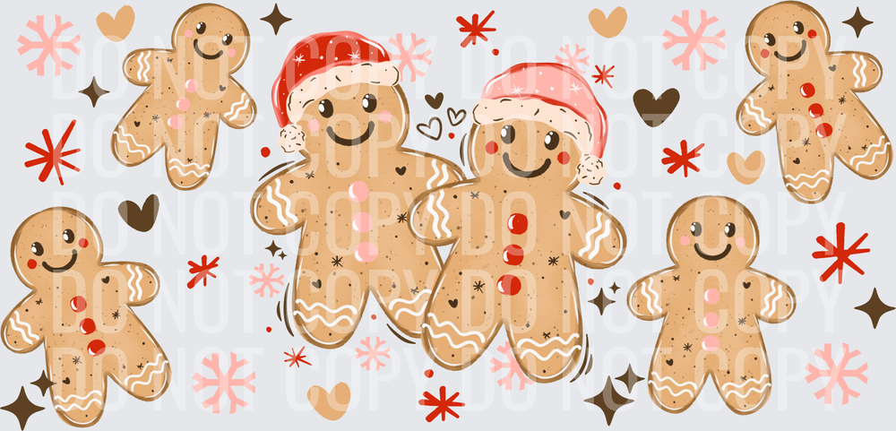 Boy & Girl gingerbread 16oz wrap