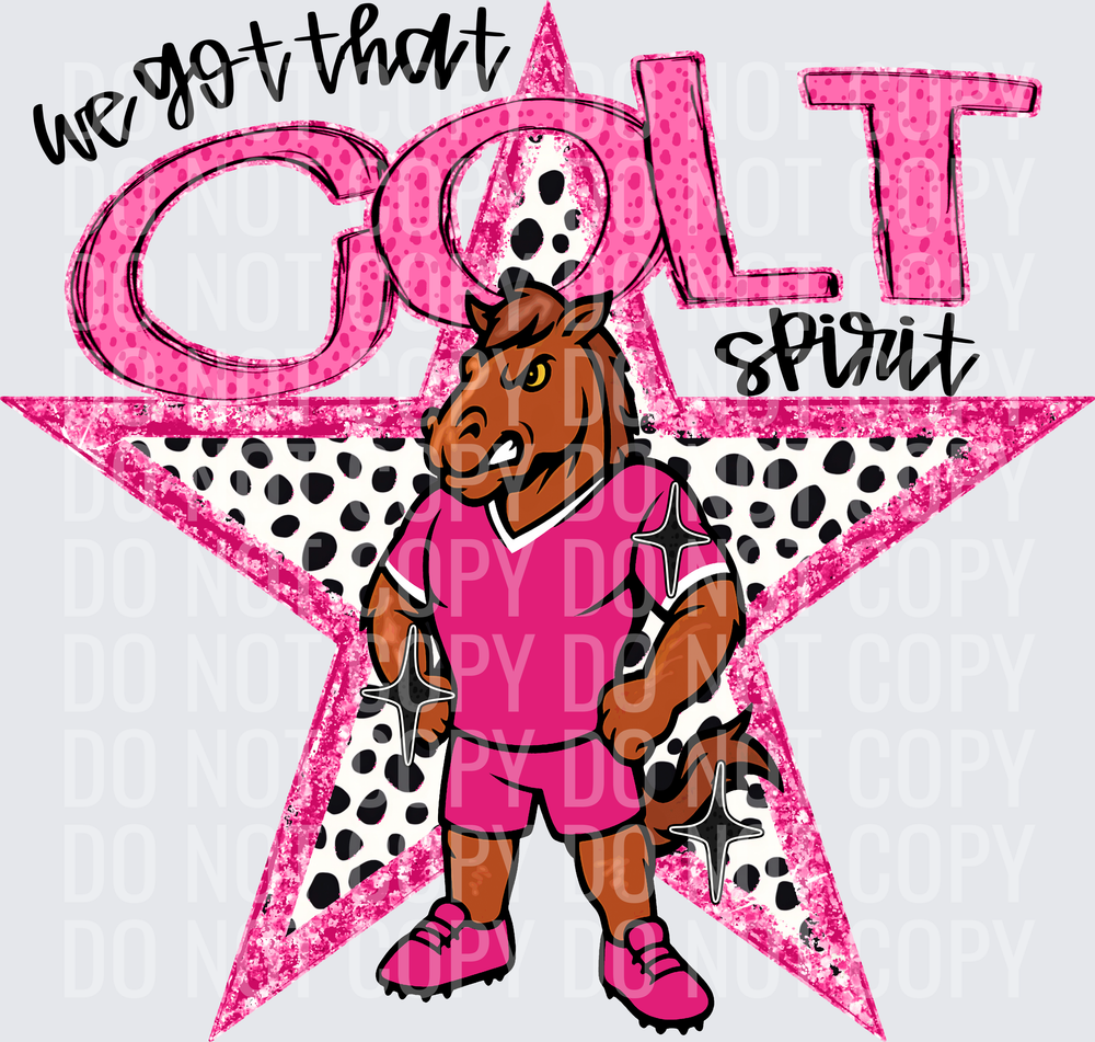 KayndiDesigns 09.26 We Got That Spirit Colt Pink