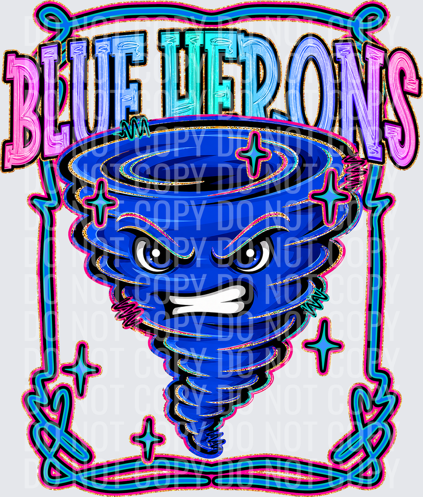 KayndiDesigns 08.26 Retro Pop Blue Herons
