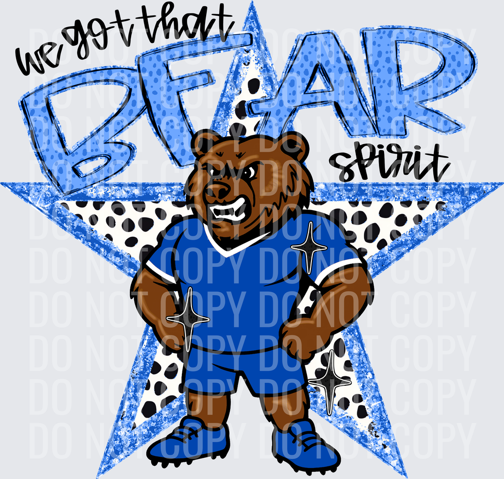 KayndiDesigns 09.26 We Got That Spirit Bear Blue