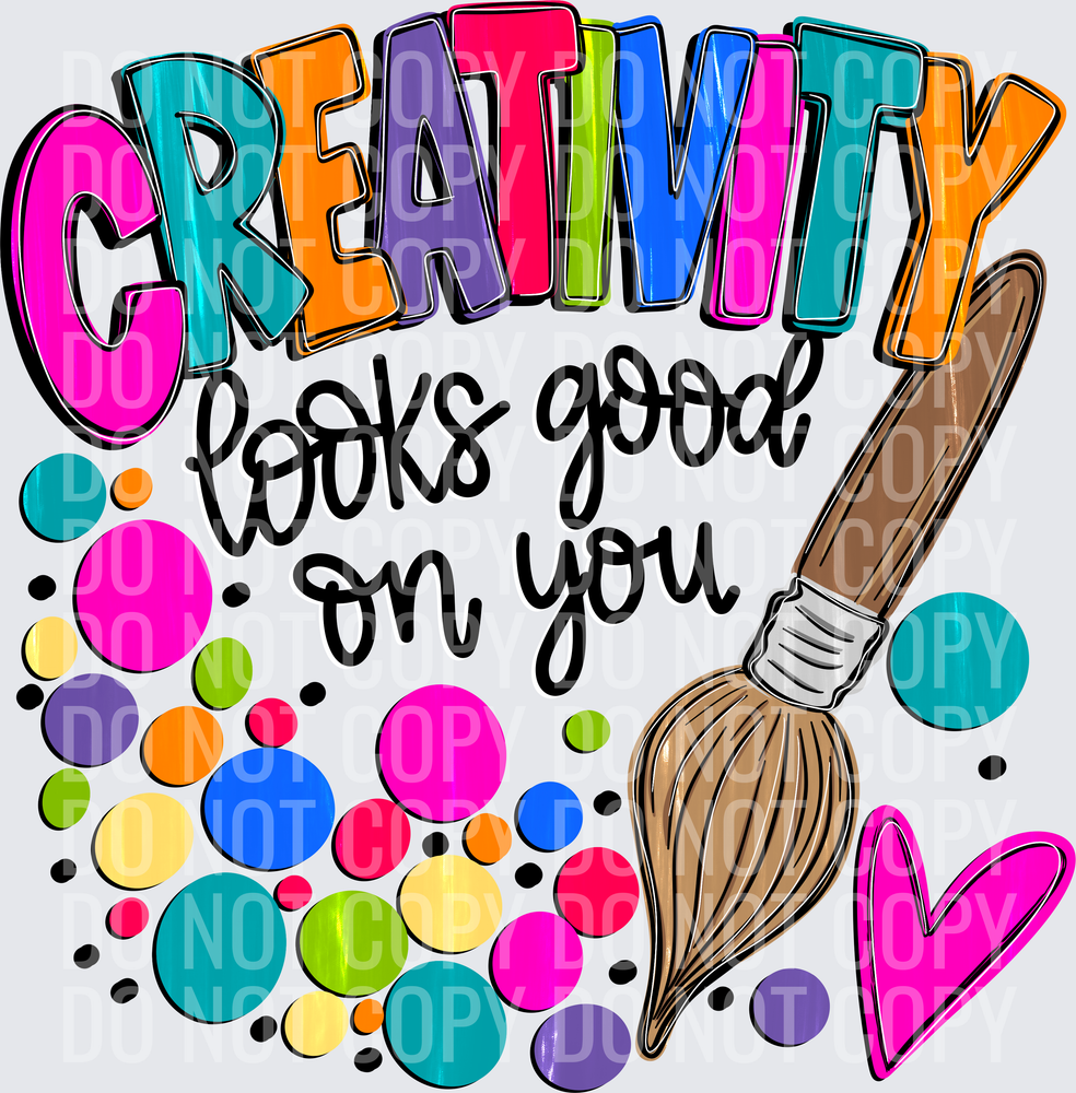 creativity looks good on you