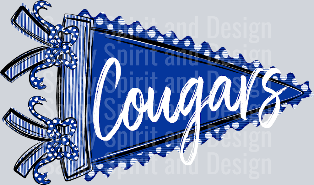 COUGARS PENNANT ROYAL