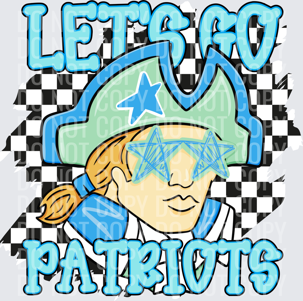 Let’s go patriot checkered