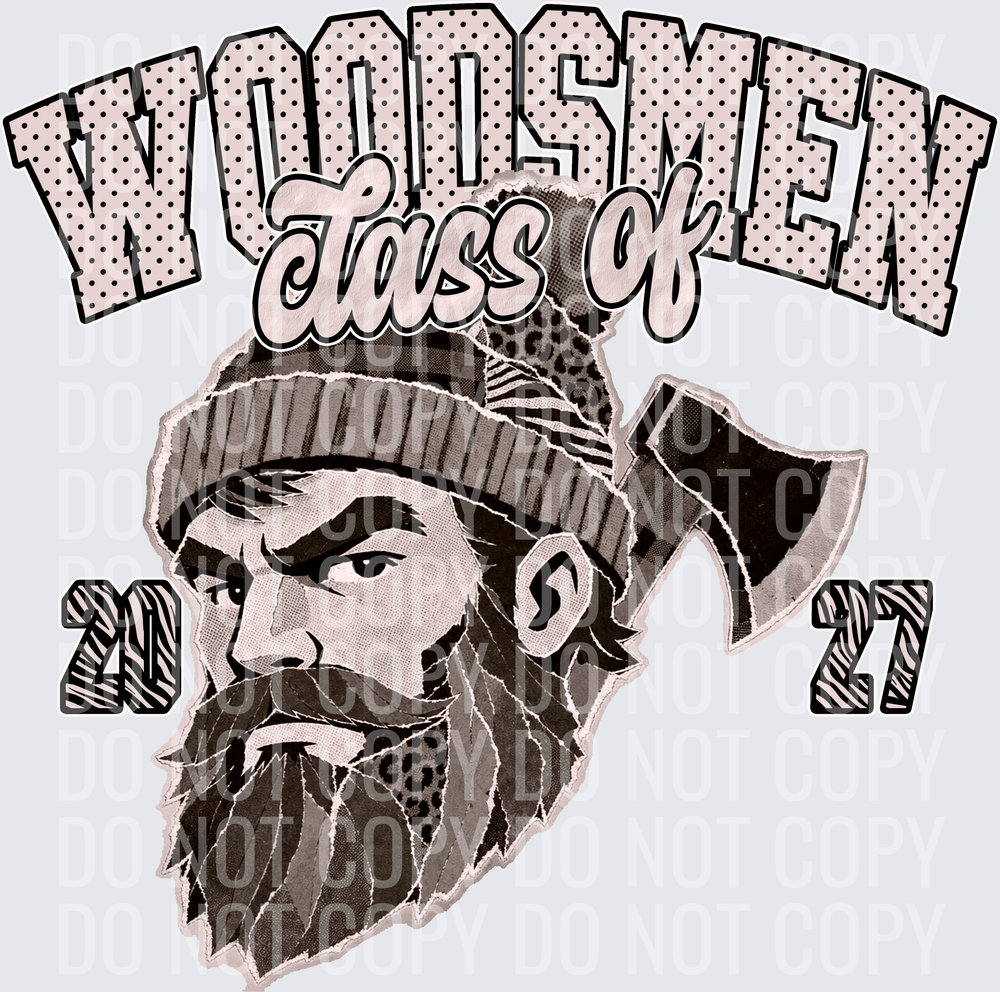 KayndiDesigns 10.26 Class of 2027 Neutral Woodsmen