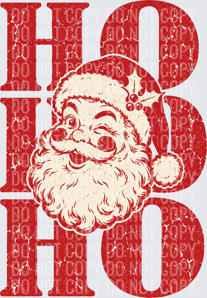 VINTAGE HO HO HO 300DPI
