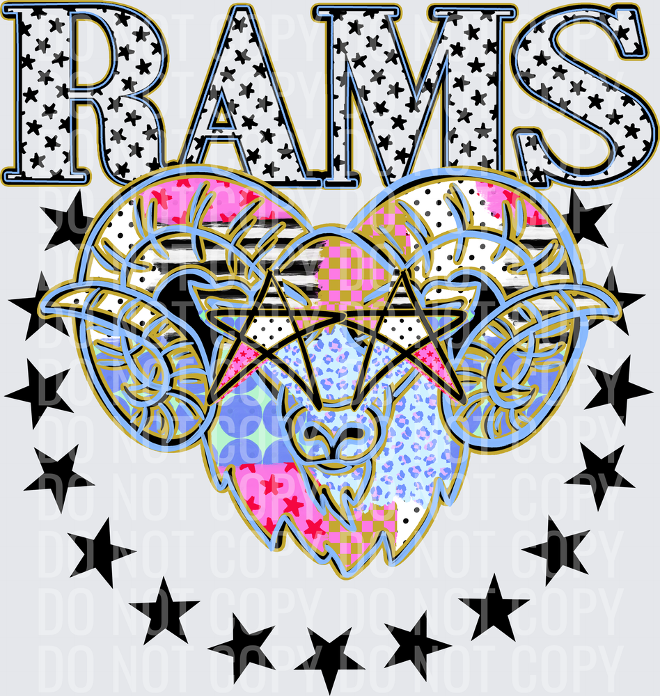 KayndiDesigns 09.26 Patchwork Varisty Stars Rams 2