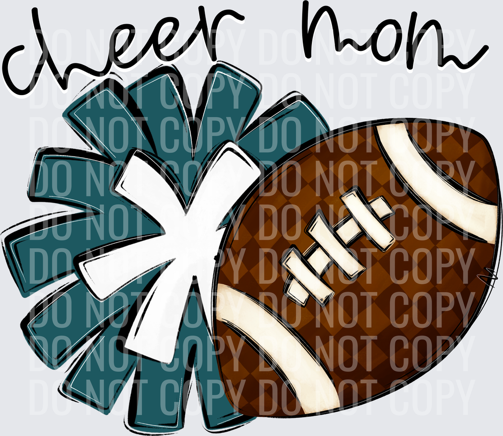 Cheer Mom - CC0926-0022 - Teal-1