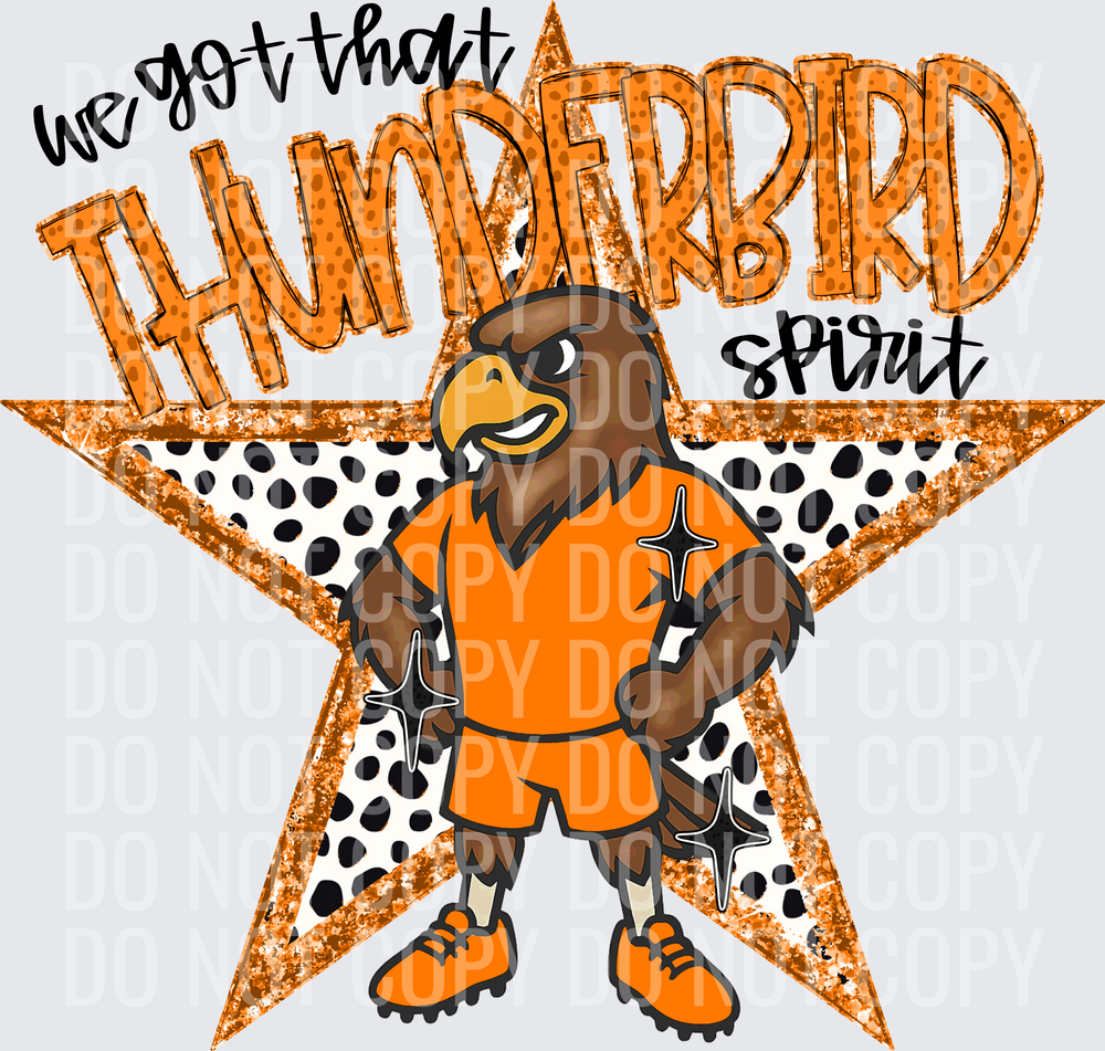 KayndiDesigns 09.26 We Got That Spirit Thunderbird Orange