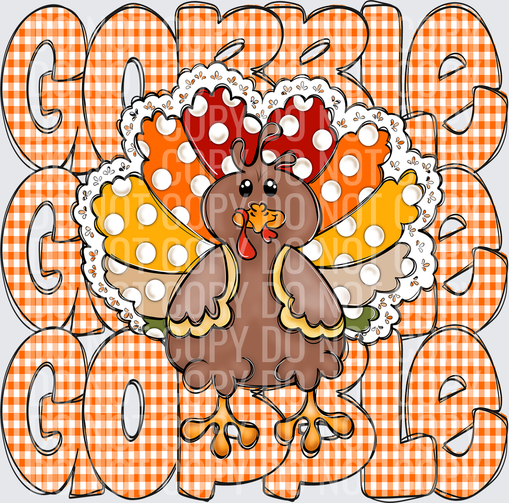 GOBBLE GOBBLE GOBBLE TURKEY STACK