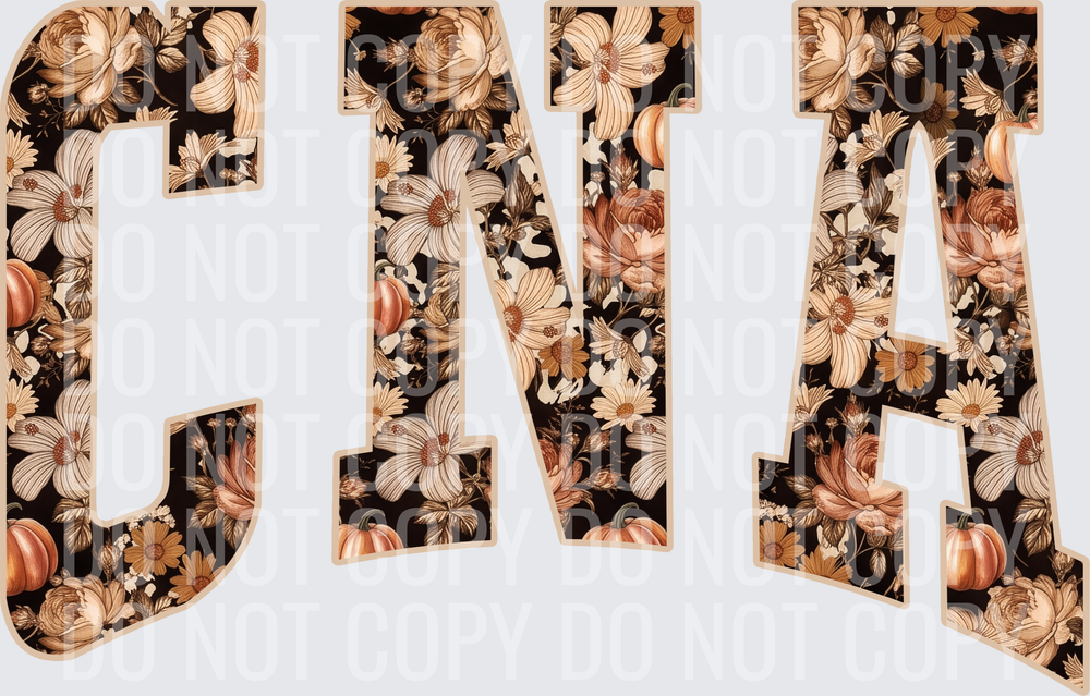 Fall Floral Pumpkin CNA