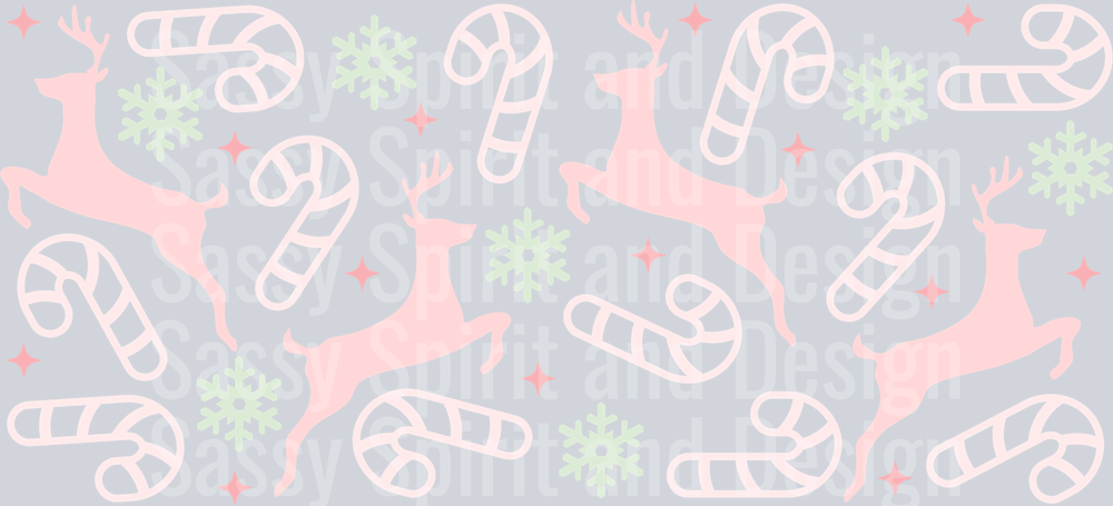 Pastel Reindeers PNG