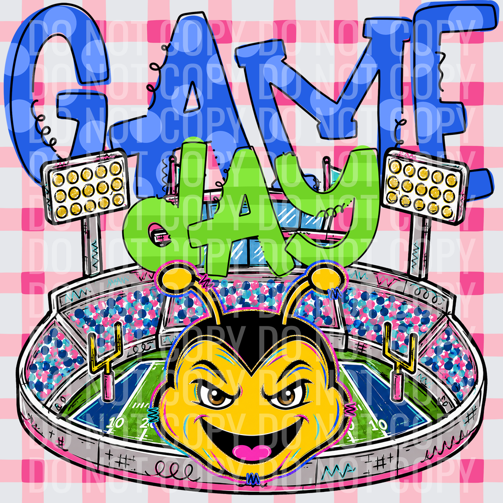 KayndiDesigns 08.26 Game Day Stadium Bees