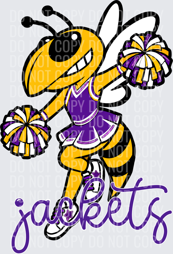 Jackets Cheer Purple Yellow