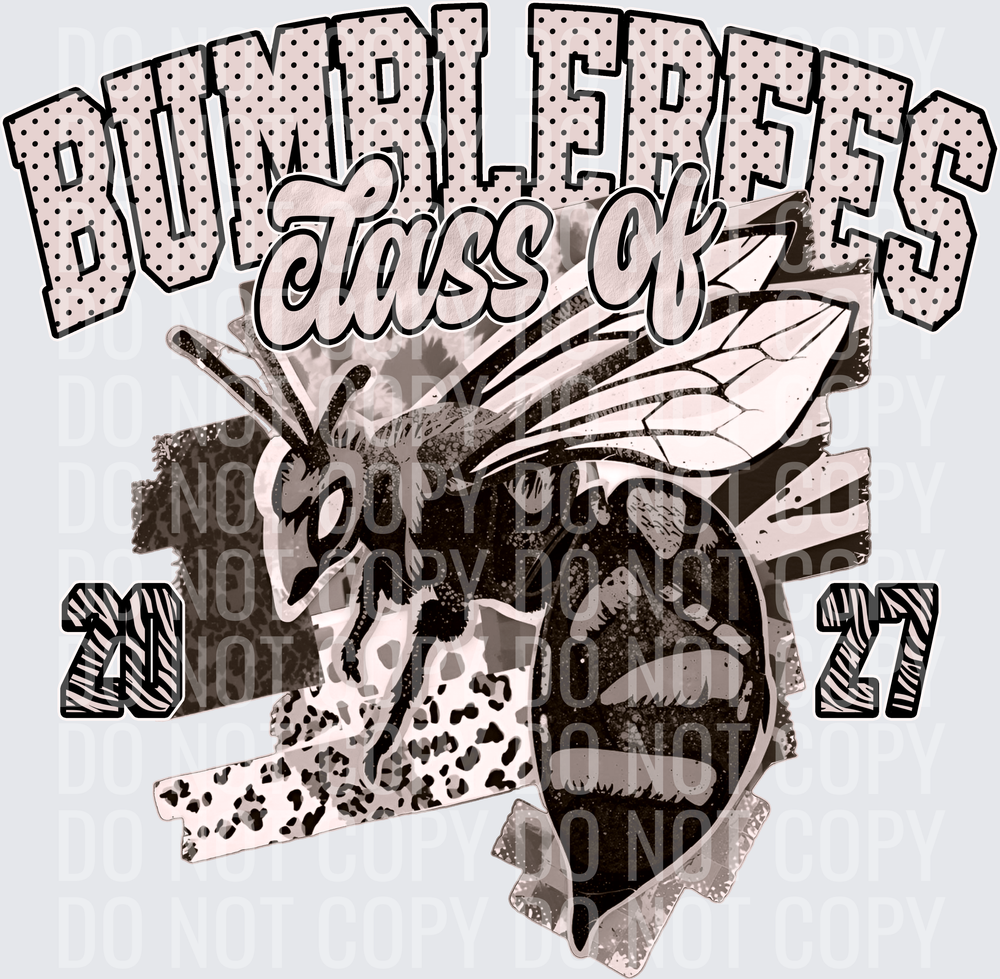 KayndiDesigns 10.26 Class of 2027 Neutral Bumblebees