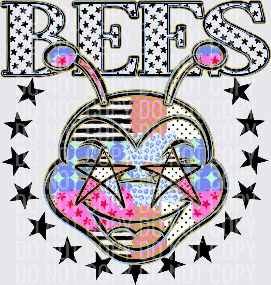 KayndiDesigns 09.26 Patchwork Varisty Stars Bees