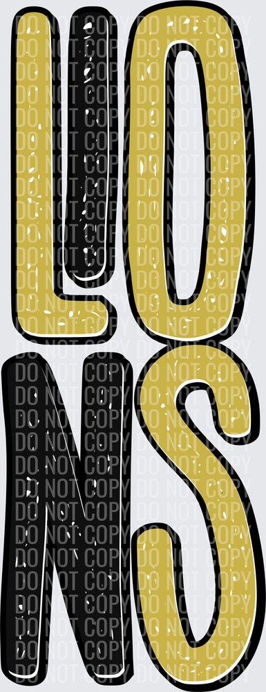 LionsStackedVegasGoldBlack