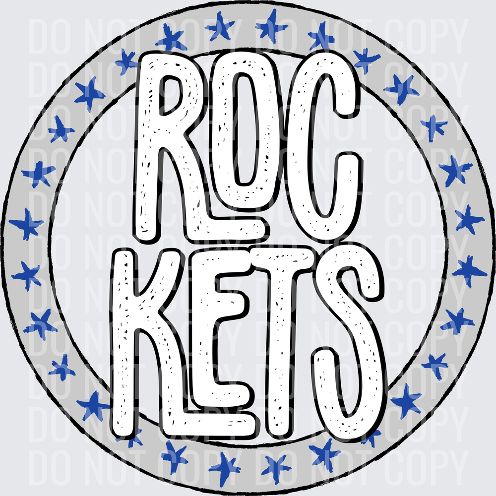 RocketsStarCircleSIlverDarkBlue