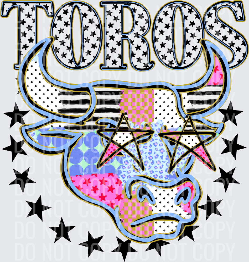 KayndiDesigns 09.26 Patchwork Varisty Stars Toros