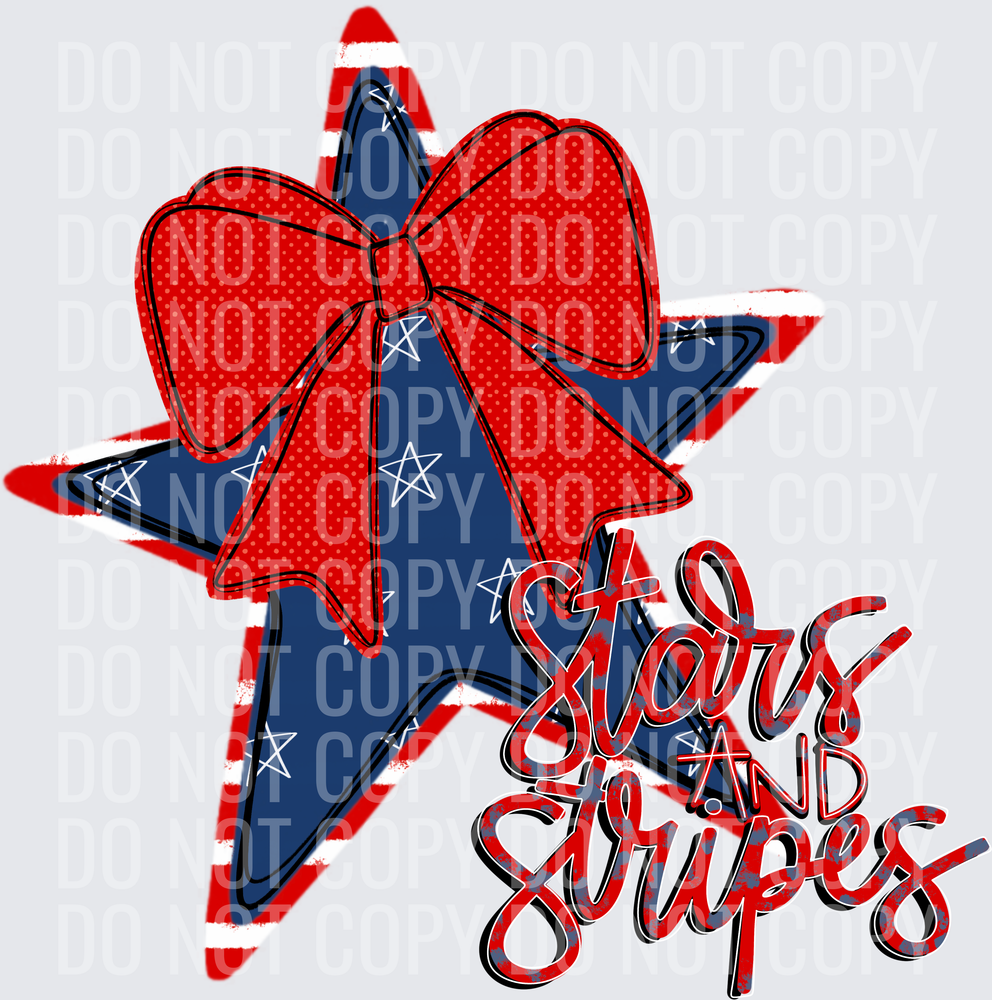 Stars and Stripes red bow