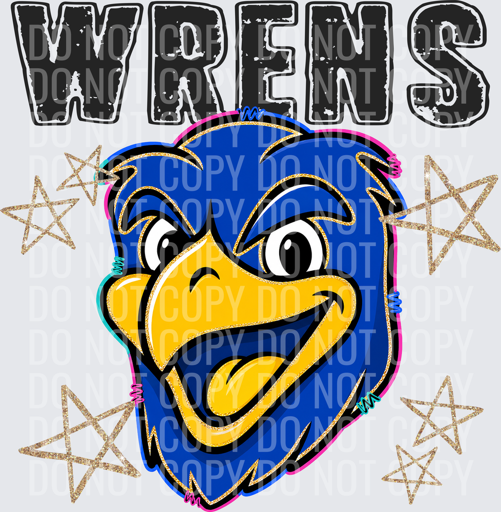 KayndiDesigns 08.26 Grunge Varsity Wrens