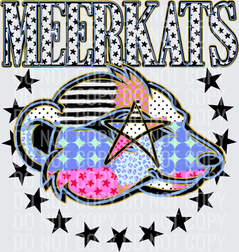 KayndiDesigns 09.26 Patchwork Varisty Stars Meerkats