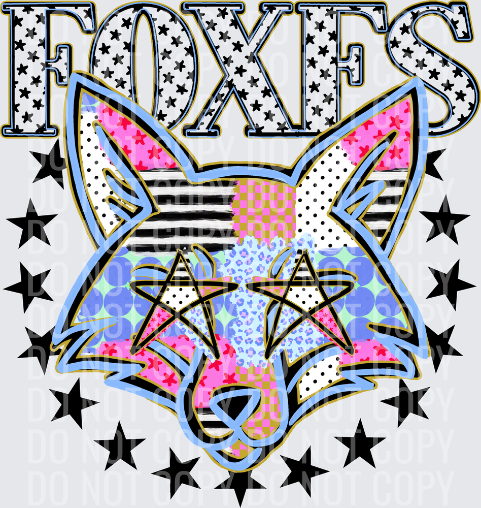 KayndiDesigns 09.26 Patchwork Varisty Stars Foxes