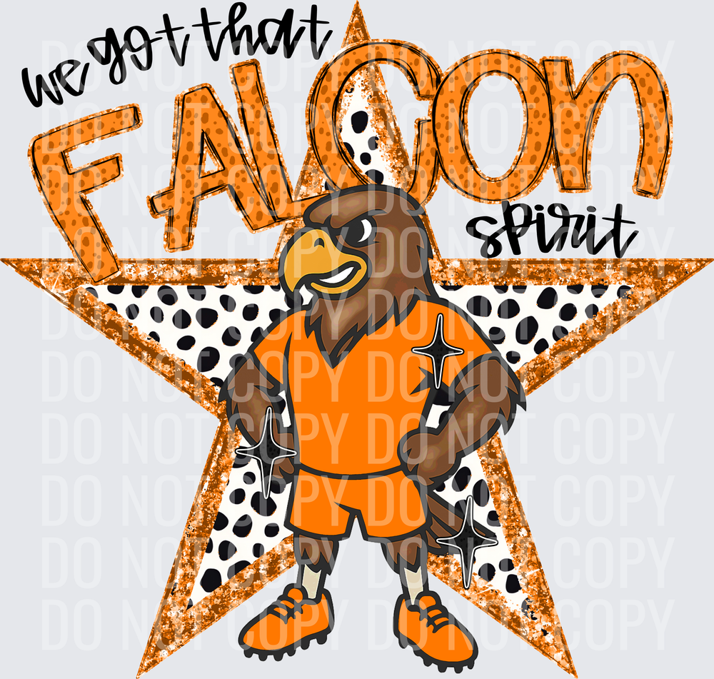 KayndiDesigns 09.26 We Got That Spirit Falcon Orange