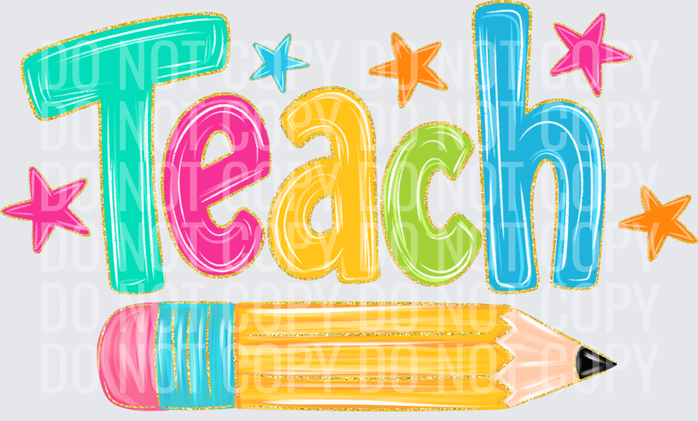 Colorful Star Teach Customizable