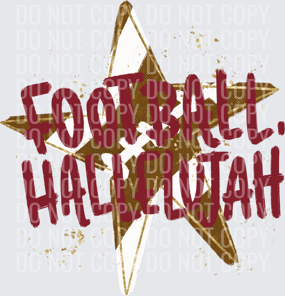 football hallelujah maroon