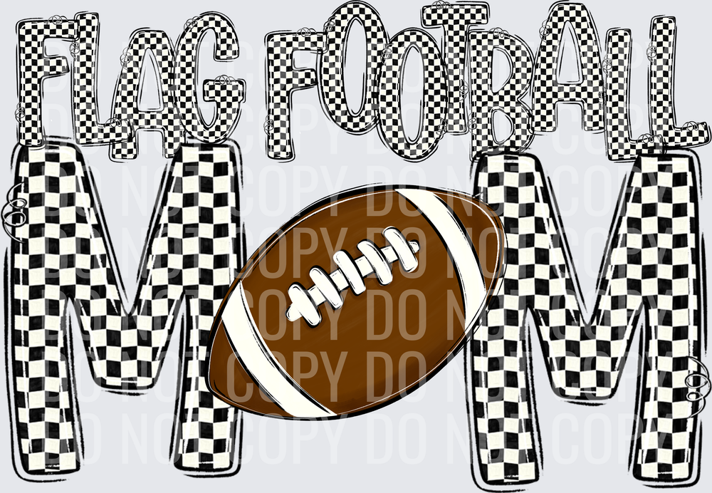 FLAG FOOTBALL WHITE CHECK