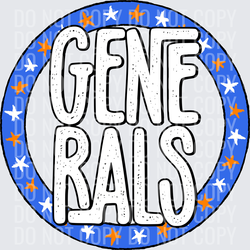 GeneralsStarCircleRoyalOrangeWhite