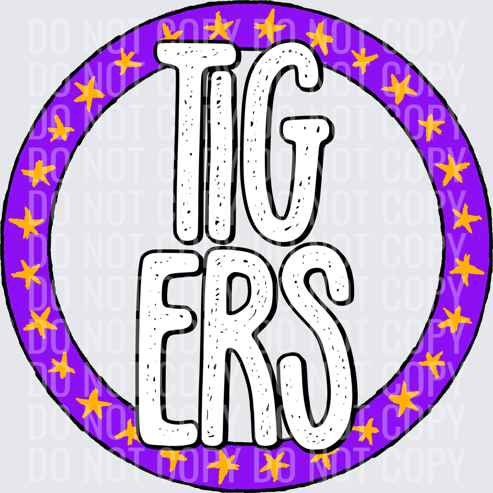 TigersStarCirclePurpleGold