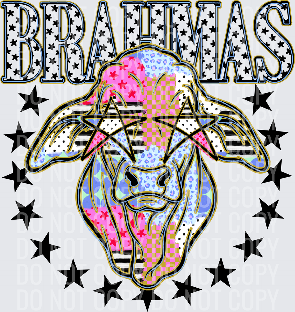 KayndiDesigns 09.26 Patchwork Varisty Stars Brahmas