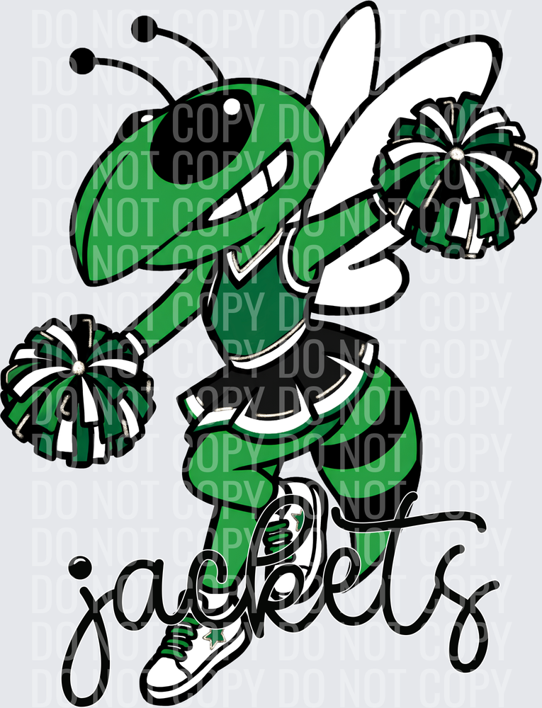 Green Jackets Cheer Green Black White