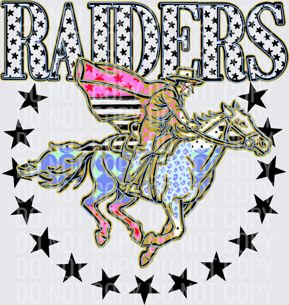 KayndiDesigns 09.26 Patchwork Varisty Stars Raiders