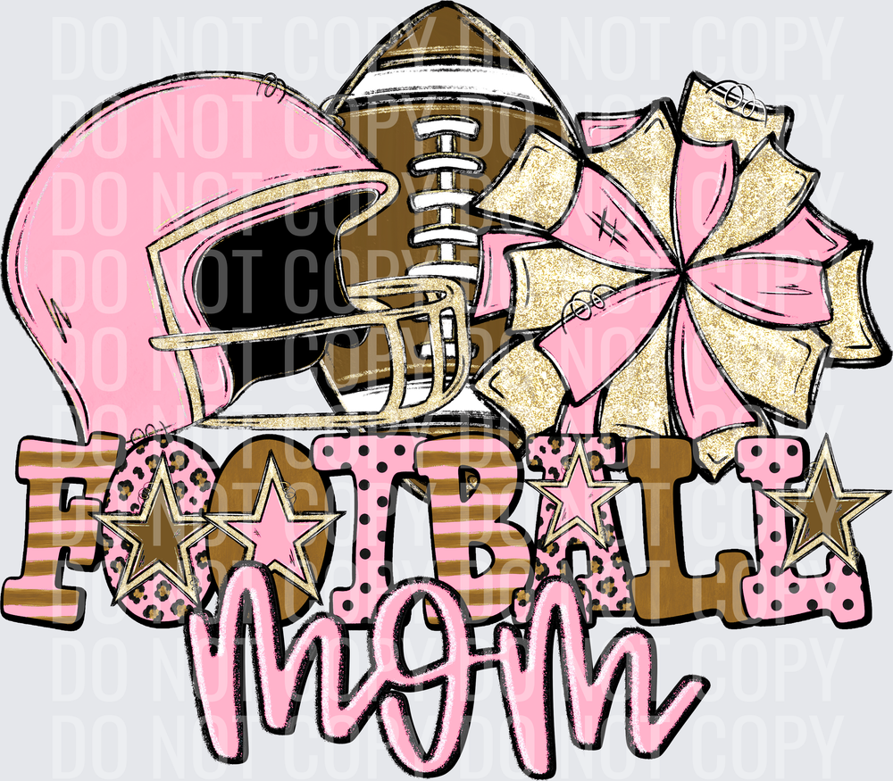 KayndiDesigns 08.26 Football Mom Light Pink