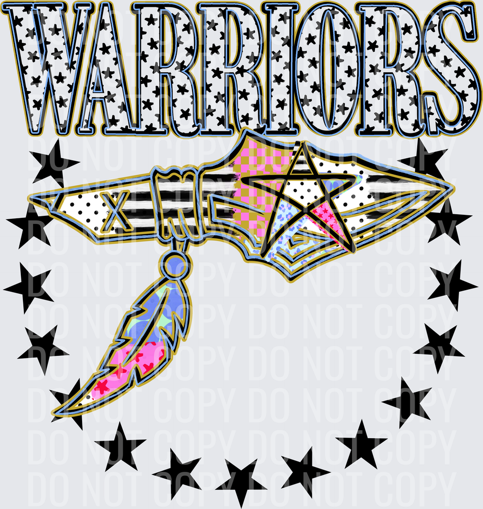 KayndiDesigns 09.26 Patchwork Varisty Stars Warriors 3