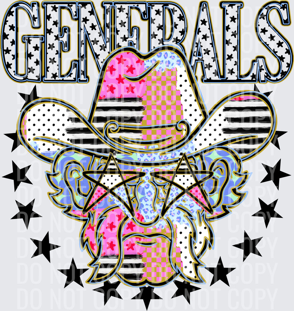 KayndiDesigns 09.26 Patchwork Varisty Stars Generals