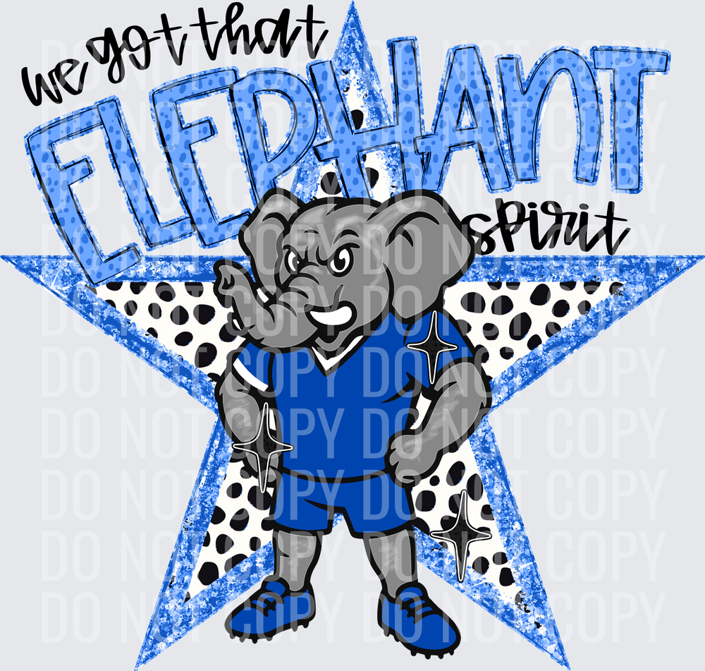 KayndiDesigns 09.26 We Got That Spirit Elephant Blue