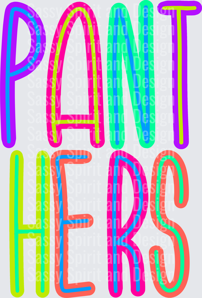 Back to School Brights Panthers
