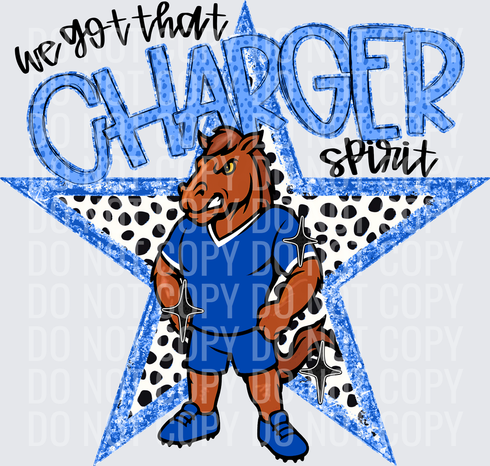 KayndiDesigns 09.26 We Got That Spirit Charger Blue