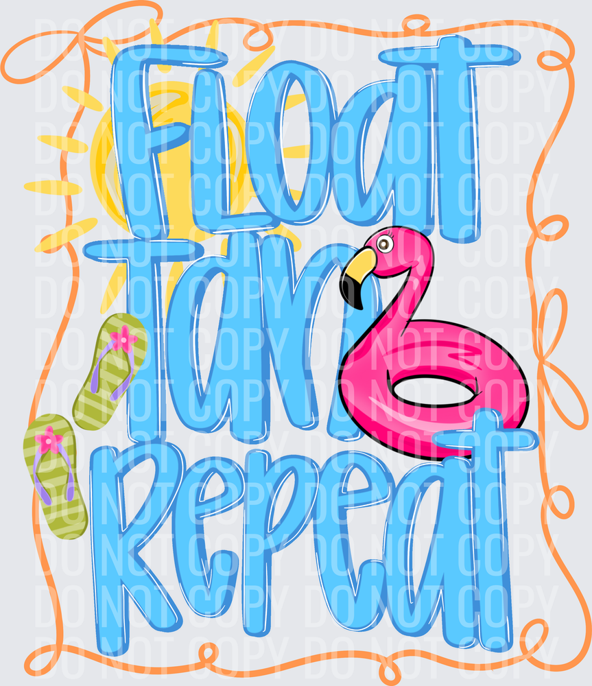 float tan repeat flamingo